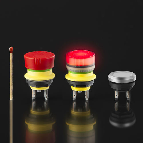 Touch push-button switch mYnitron®mushroomemergency stopsealed