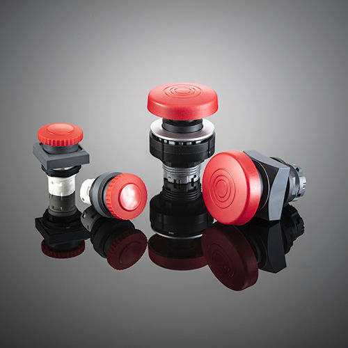 Mushroom push-button switch KRJMSemergency stopIP65panel-mount