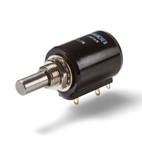 Многооборотный потенциометр AL20, ручной, прецизионный, с проволочной намоткой.