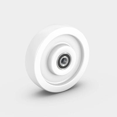 Моноблочное колесо из термопластика PEVOLON®для тяжелых грузов, не оставляющее следов