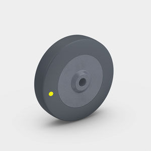 Колесо с цельной шиной PEVOTHAN® ELFтермопласт для тяжелых грузов, не оставляющий следов