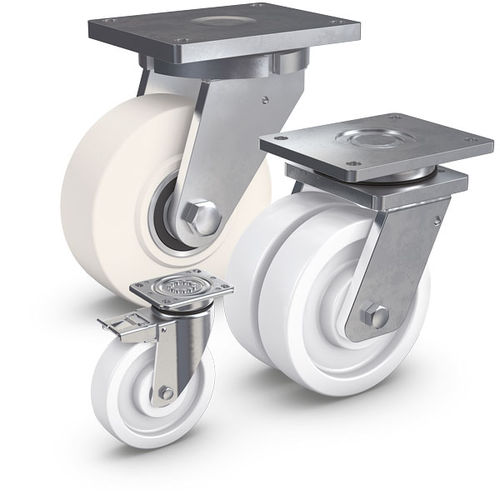 Поворотный роликОпорная плита PEVOLON®моноблочныйдля тяжелых условий эксплуатации