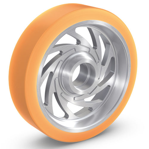 Колесо с цельной шиной VULKOLLAN® 93полиуретан90 Shore A для тяжелых грузов