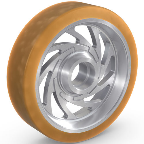 Колесо с цельной шиной из композитного материала TRACTOSOFT® для средних нагрузок