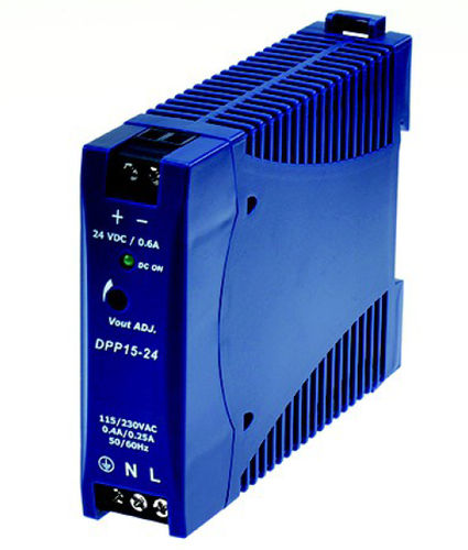 Источник питания переменного/постоянного тока DPP15, стабилизированный, с защитой от короткого замыкания, DIN-рейка