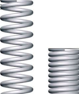 Пружина сжатия DIN 2098, спиральная сталь