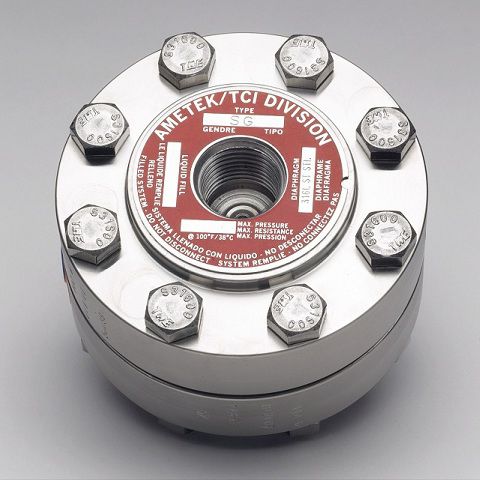 Diaphragm seal with flange connection S serieswith threaded connectionfor pressure gauges