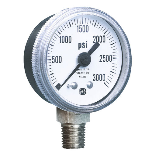 Манометр абсолютного давления 1535аналог с резьбой, нержавеющая сталь