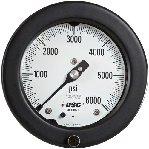 Манометр абсолютного давления SOLFRUNT® 1933аналоговый фланец для монтажа на панели