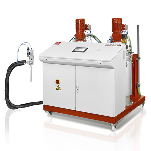 Многокомпонентный смеситель-дозатор Ladomixadhesiveс шестеренчатым насосоммобильный