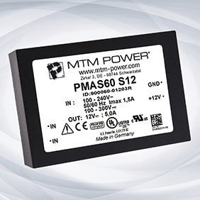 Источник питания переменного/постоянного тока MAS60 S series DC/DC с одним выходом, токовый выход