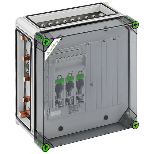 Настенный корпус GST 2015-400 прямоугольный, полиамид, предохранитель-разъединитель NH