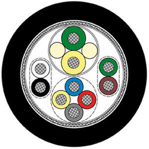 Гибридный электрический кабель серии 6335, изолированный, многожильный, медный