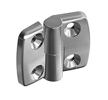 Угловая петля макс. 1000 Н, нержавеющая сталь, резьба 180°