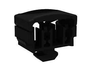 Защелкивающееся крепление для кабельной стяжки ø 5–7,6 мм пластик