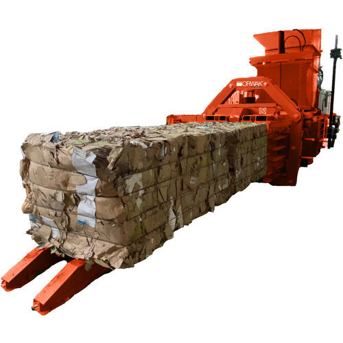 Горизонтальный пакетировочный пресс 1000 ATHс вертикальной загрузкойдля картонадля пластмасс