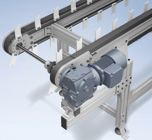 Chain conveyor TKU 2040 serieshorizontalworkpiececompact