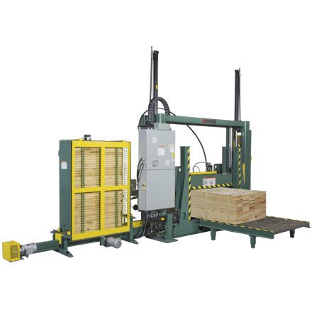 Автоматическая обвязочная машина BPXдля пиломатериаловдля деревообрабатывающей промышленностисо встроенным сенсорным экраном HMI