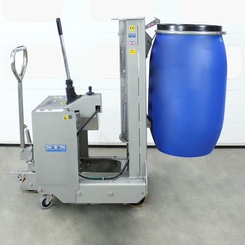 Гидравлический подъемник барабанов DTP08-250kg-R500-SSруководственныйдля пищевой промышленностидля фармацевтической промышленности