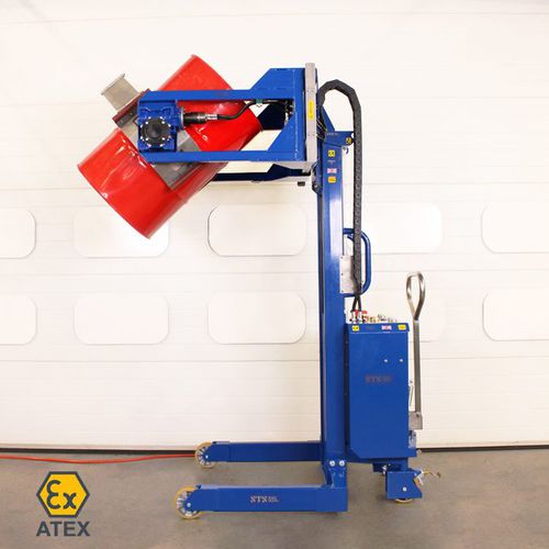 Пневматическая опрокидывающая станция STP01-RRH01-Exdrummetalmobile