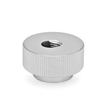 Гайка с накаткой GN 6303.1 из нержавеющей стали с резьбой