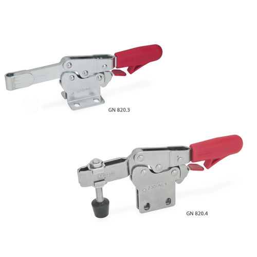 Горизонтальный коленно-рычажный зажим GN 820.3 / GN 820.4нержавеющая стальсталь с цинковым покрытиемзамок