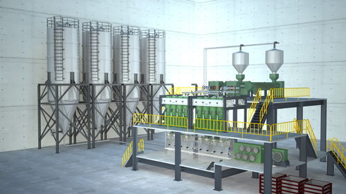 Линия по производству двухкомпонентного волокна POY-40TPDавтоматическаягибкая