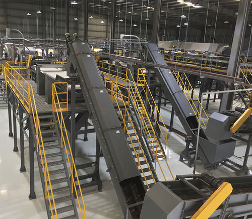 Установка по переработке пластика TL3000-05 для бутылок с гранулированием и дроблением