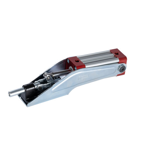 Зажим пневматический коленно-рычажный СП4горизонтальный, сталь оцинкованная