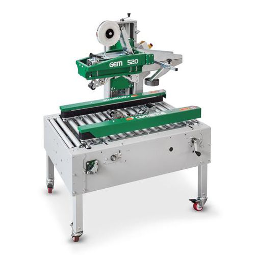 Многоклапанный заклейщик коробок GEM 520клейкая лентаполуавтоматический