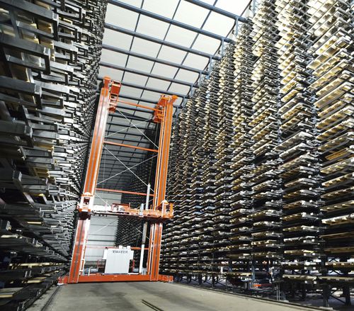 Вертикальная автоматическая система хранения LGBгоризонтальнаядля листового металлавысокой плотности