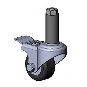 Поворотный ролик серии 5043 Kштангас тормозомполиамид