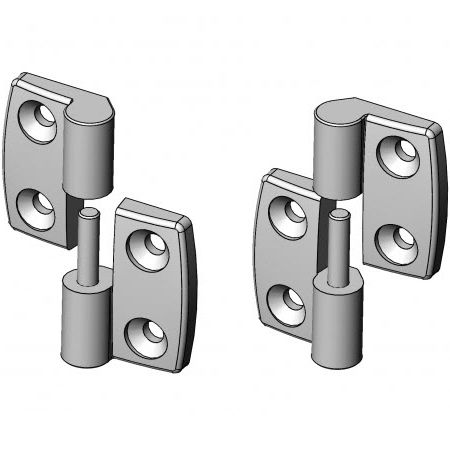 Петля из полиамида 2010 серия K 3030 WS вкручивающаяся на 180°съемная