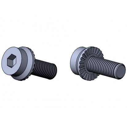 Винт с цилиндрической головкой 3510 S-VZ серии 03Алленцинковая стальс невыпадающей предохранительной шайбой