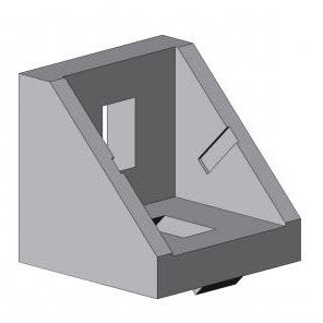 Кронштейн крепления профиля 4010 A - серия EL 01алюминийчугун90°
