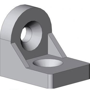 Aluminum profile fastening bracket 4030 A - EL 01 seriesfor assemblyaluminum90°