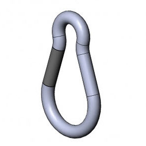 Карабин с замком 6284 S 6006 VZ 01 сталь оцинкованная