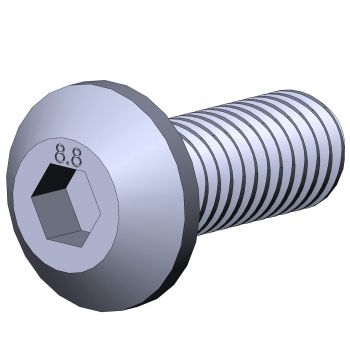 Button head screw 3512 S 0820 VZ 01hex socketgalvanized steelself-tapping