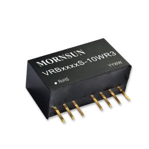 Преобразователь постоянного тока SIP VRB_S-10WR3 seriesДиапазон входного напряжения 2:1для телекоммуникационного оборудованияпромышленного назначения