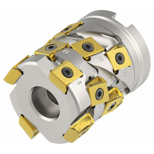 Насадная фреза MultiEdge T90 PRO4тангенциальная сменная пластиначерновая обработка