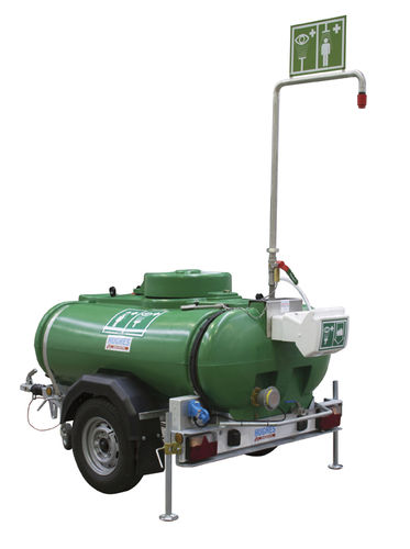 Мобильный душ STD-MH-P-1200со станцией для промывания глаз и лицас бакомдля опасных сред