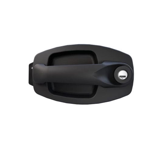 Flush handle MO 028door with lockrubber