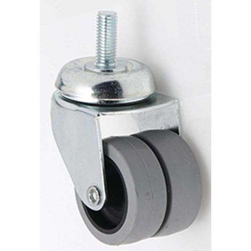 Поворотный ролик 499655, шпилька с резьбой, двойной нейлон