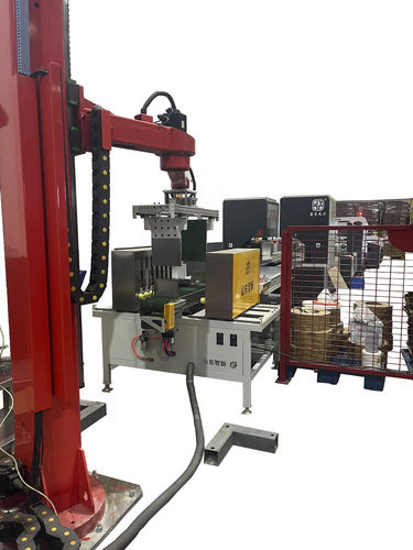 Роботизированная штабелирующая машина серии ZX с управлением от ПЛКдля производственной линии мешков