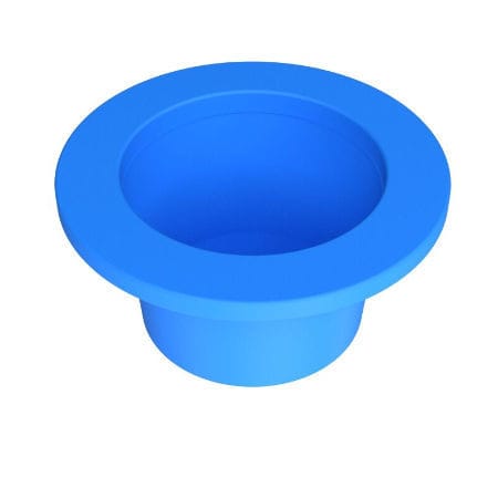 Коническая заглушка серии STCUFL безрезьбовая из полиэтилена низкой плотности (ПЭВД) с большим фланцем