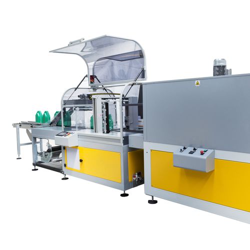 Fully-automatic shrink wrapping machine IS 600 SPECIAL Vfor PET bottlesbeveragefor cylindrical products