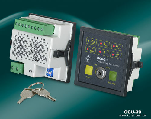 Контроллер генераторной установки с ручным запуском ключом GCU-30