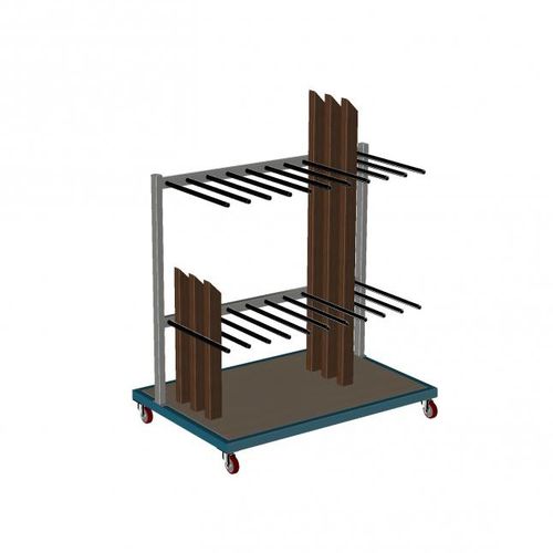 Транспортная тележка VP 1000 пластик с поворотными роликами