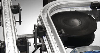 Chain conveyor EURO-flex 55horizontalverticalfor the food industry