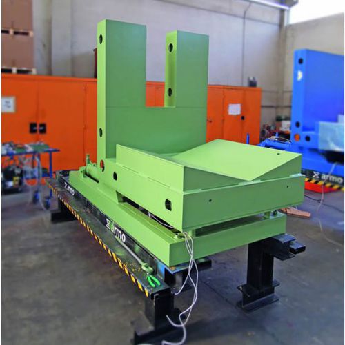 Hydraulic tipping station drumfixed